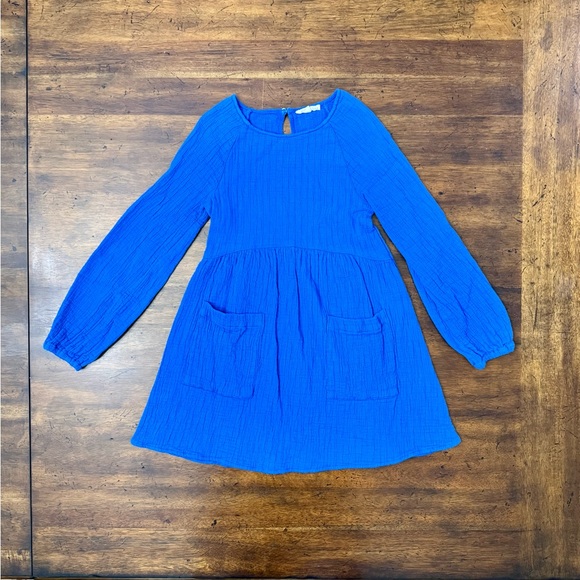 Copper Key Royal Blue Top and Floral Leggings Set Size 6 Like New - Picture 2 of 7